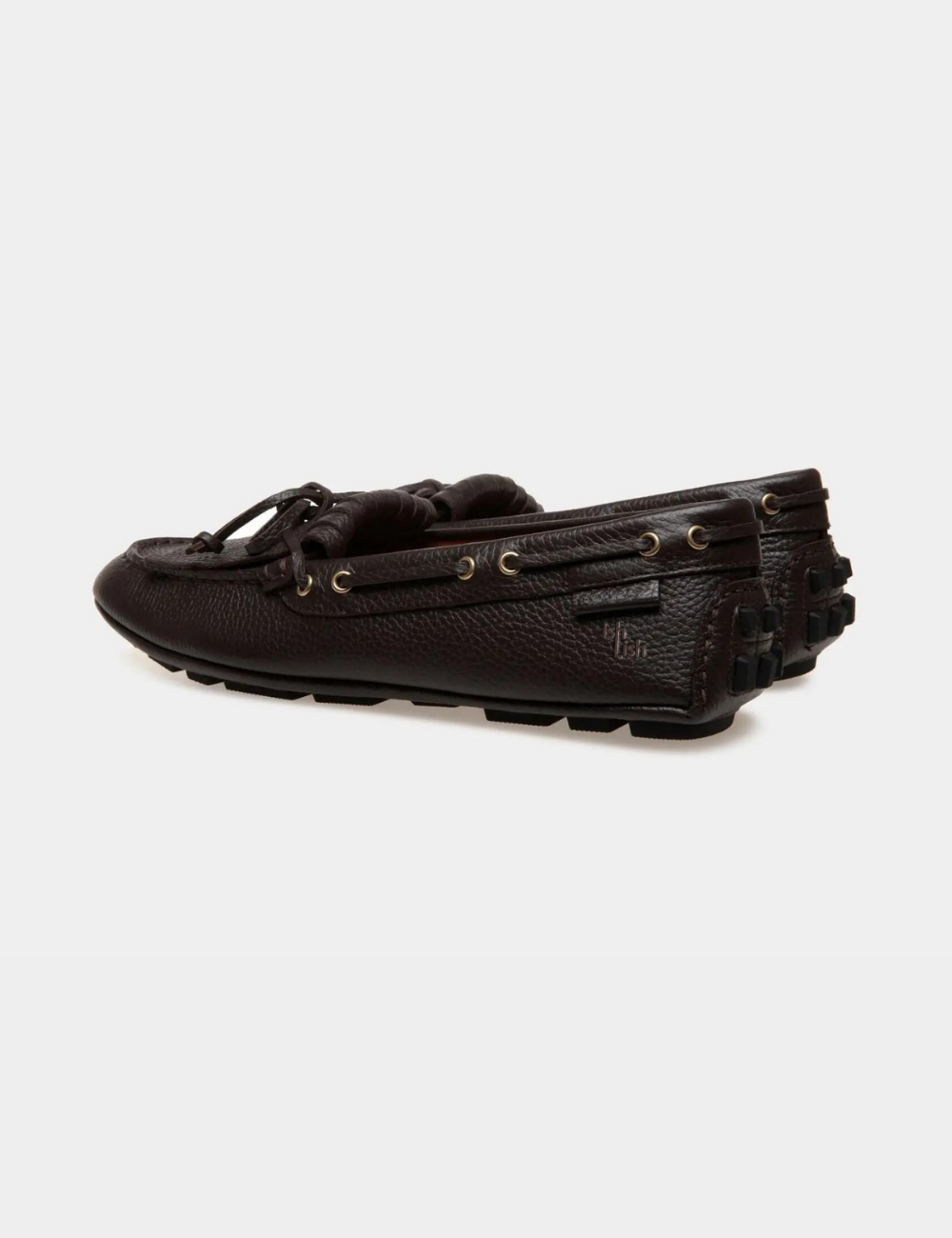 Kerbs Driver in brown Grained Leather