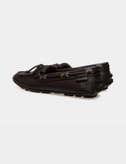 Kerbs Driver in brown Grained Leather