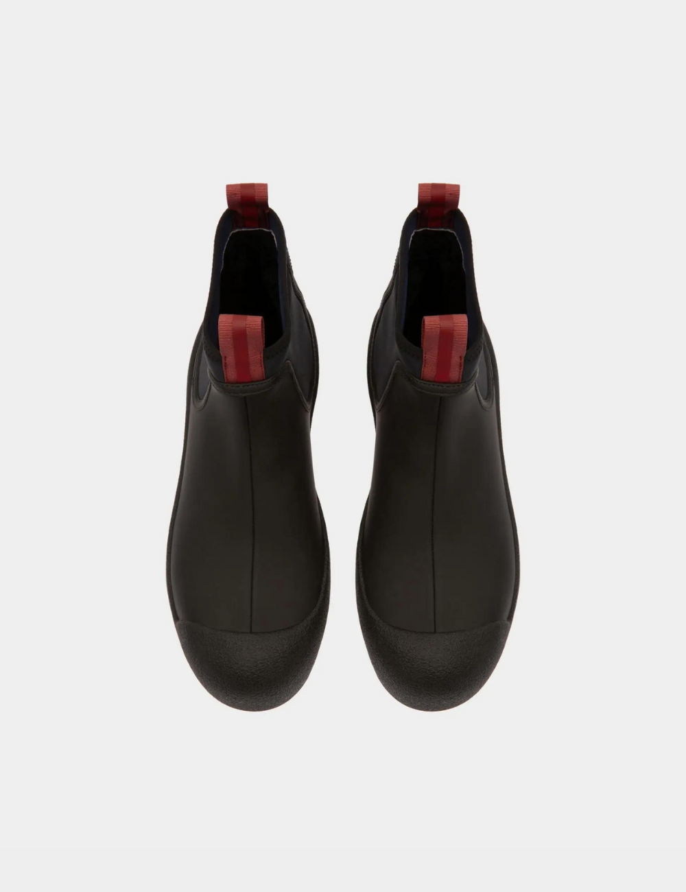 Bally Curling Booties In Black Leather