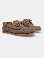 Nelson Loafer in Beige Suede Leather