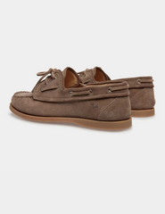 Nelson Loafer in Beige Suede Leather