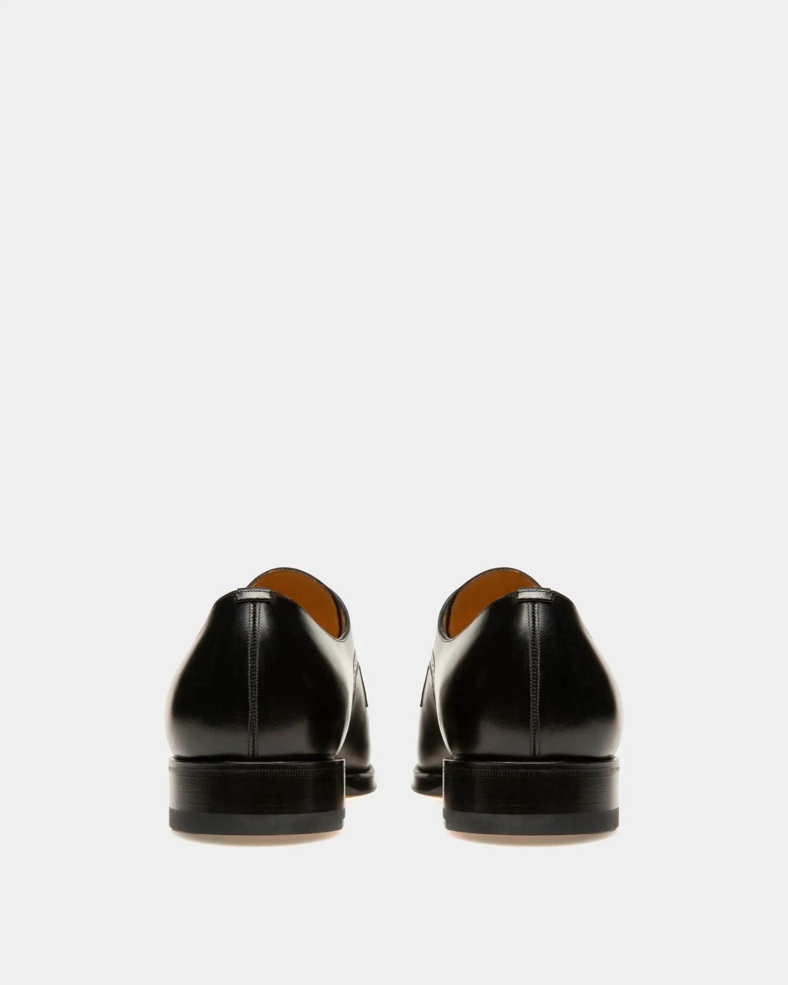 Scamardo Leather Derby Shoes In Black