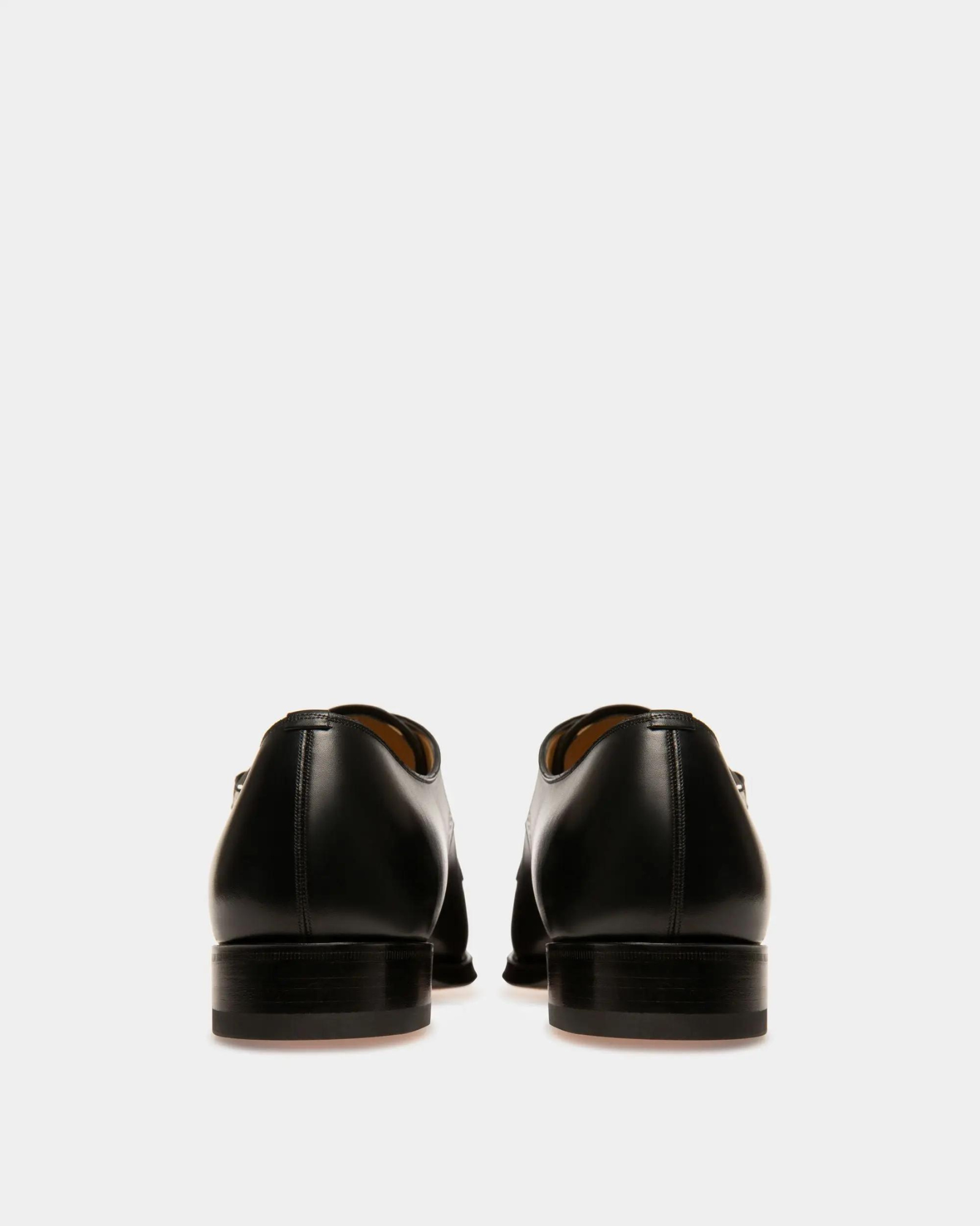 Scardino Men's Leather Monk Strap Shoe In Black