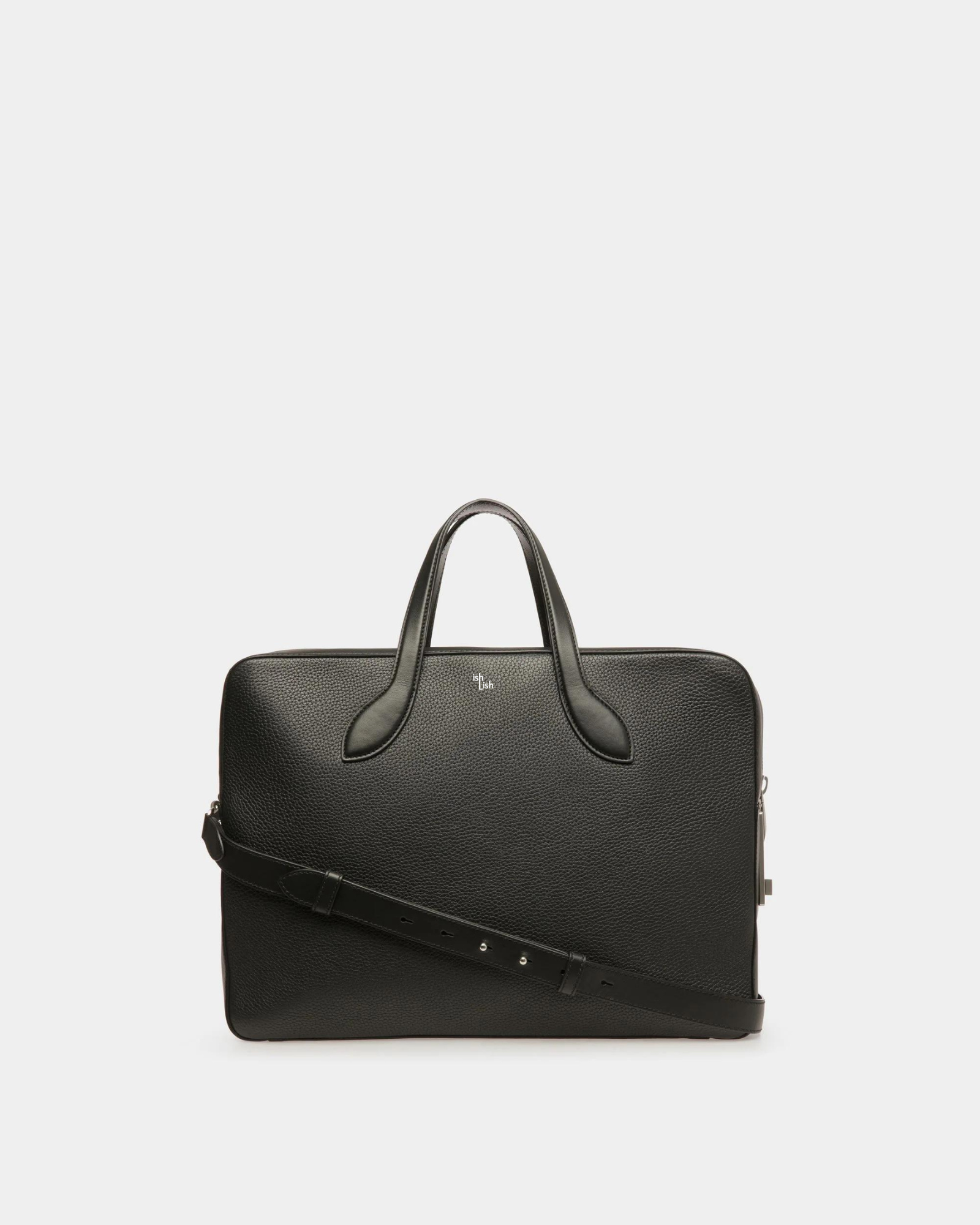 Lago Briefcase In Black Leather