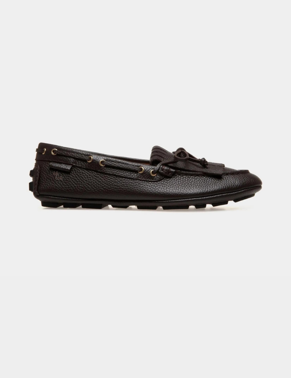 Kerbs Driver in brown Grained Leather