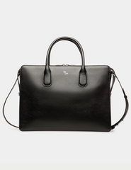 Lago Briefcase In Black Leather