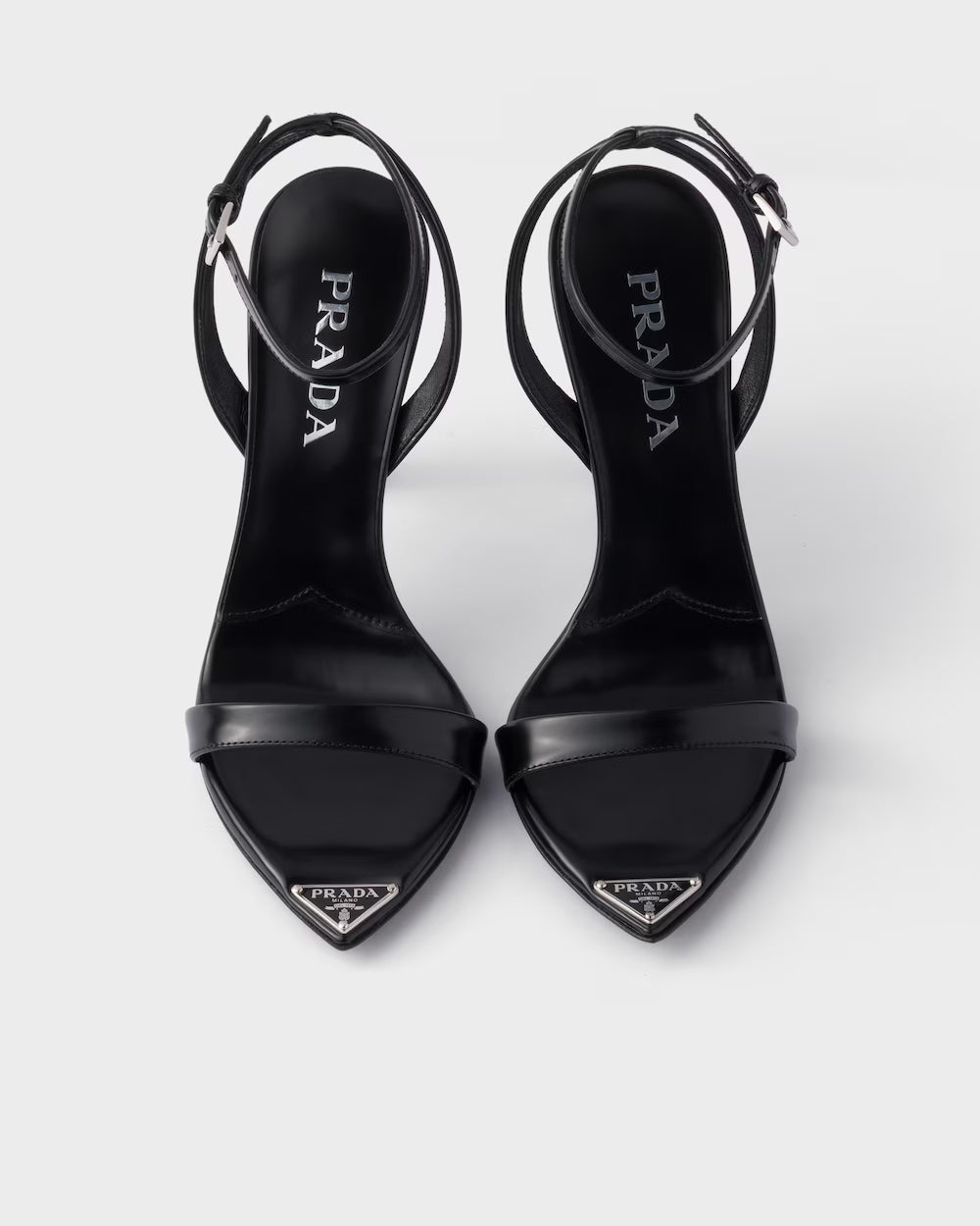 Brushed leather sandals