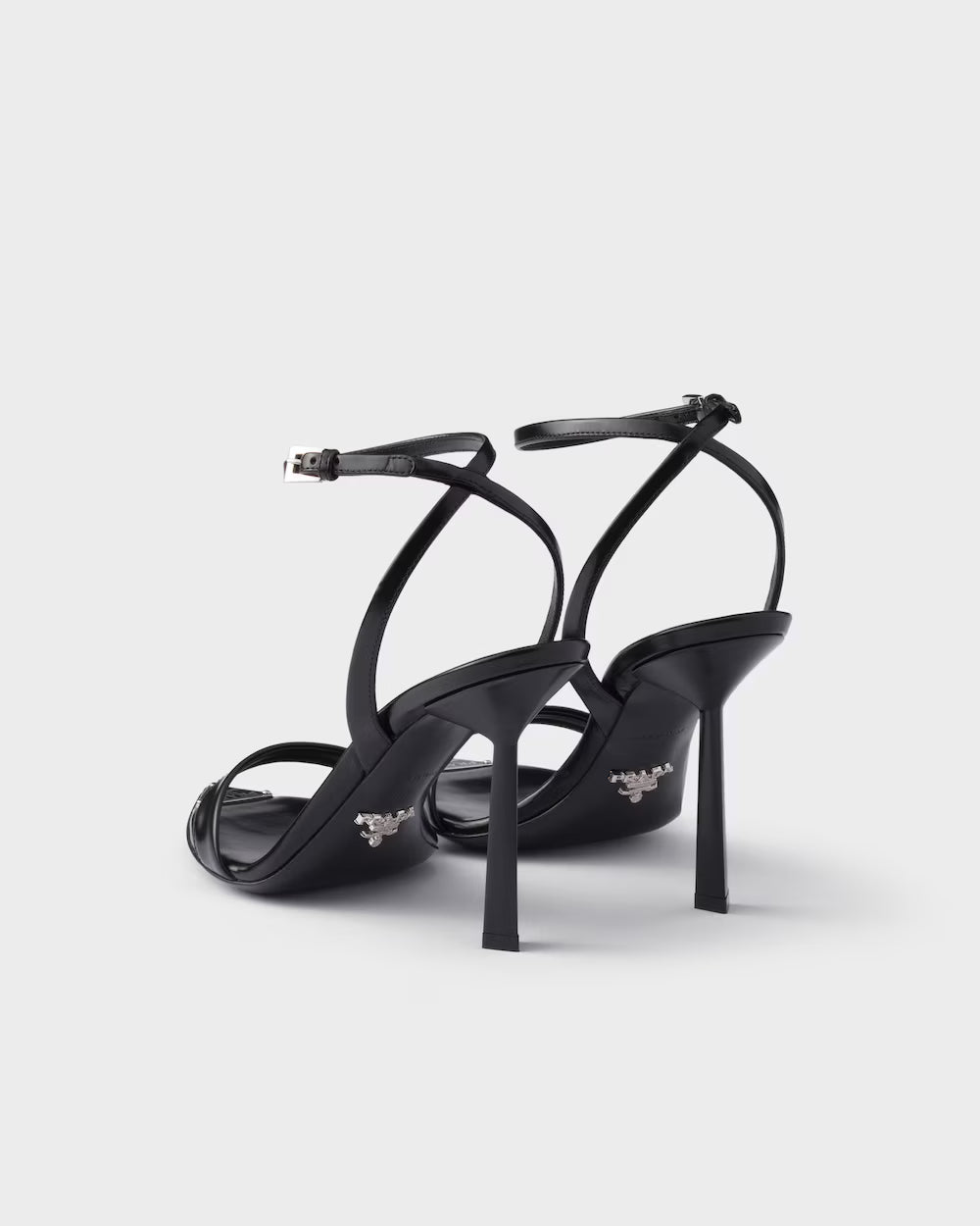 Brushed leather sandals