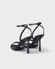 Brushed leather sandals