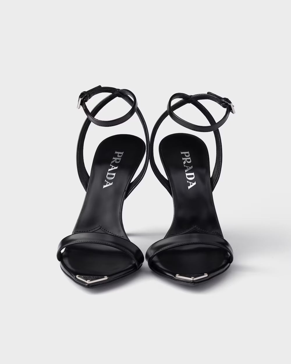 Brushed leather sandals